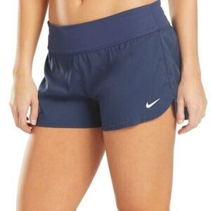 NIKE Women's Solid Element Swimming SWIM Boardshorts Midnight Navy XL Large NEW